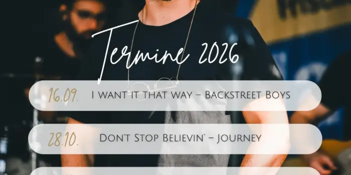 Ein Abend. Ein Song. – Mitsing-Abende der Noise Academy Heuchelheim bei Gießen, Termine 2026 mit Songs von Backstreet Boys, Journey, Rag'n'Bone Man und Coldplay